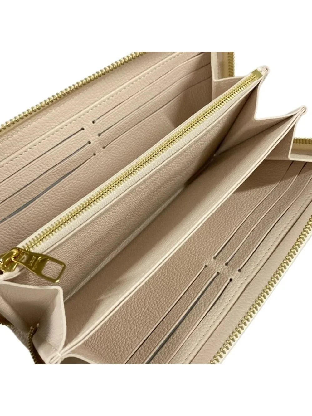 Louis Vuitton Wallet Zippy Quartz Couture Zip Around Leather Cowhide